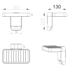 Kinkiet ścienny z czujnikiem ruchu Esquel R22261142 RL Light LED 5W 3000K IP44 antracyt