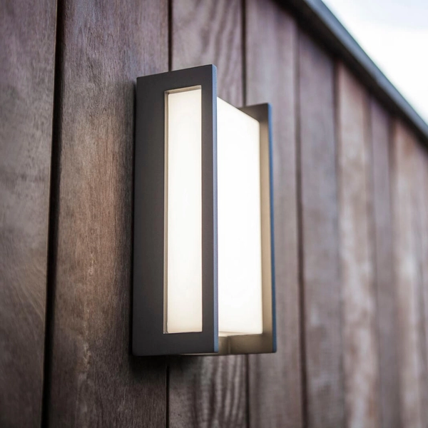 Tarasowy kinkiet ścienny QUBO 5193013118 LED 17,3W 4000K IP54 loftowy szary