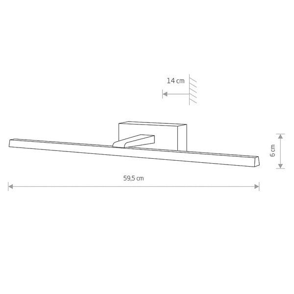 Kinkiet nad obraz Van Gogh 10291 Nowodvorski LED 13W 3000K podłużny biały
