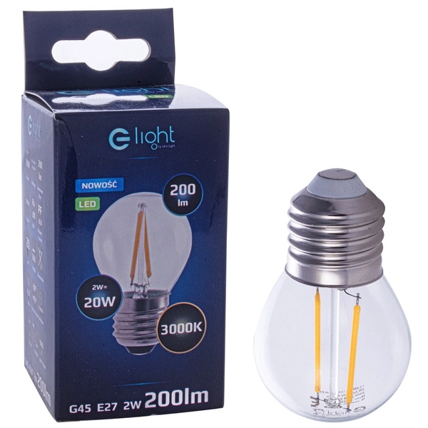 Żarówka EKZF275 E27 2700K 250lm szklana przezroczysta