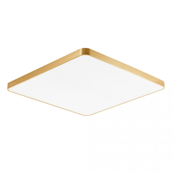 Kwadratowa lampa sufitowa Sierra LED 20W 4000K złota do salonu