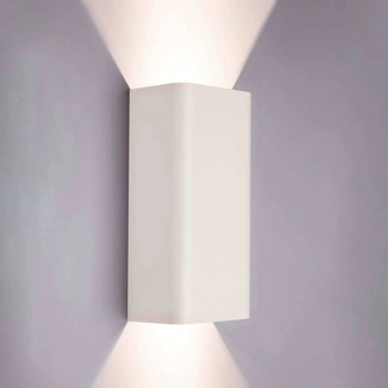 Kinkiet LAMPA ścienna BERGEN 9706 Nowodvorski metalowa OPRAWA prostokątna biała