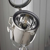 Industrialna lampa podłogowa Nautical EH-NAUTICAL-FL Endon statyw nikiel czarny