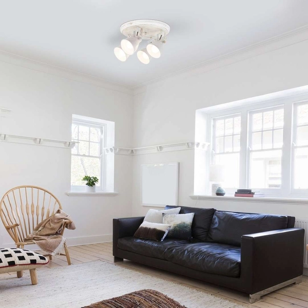 Regulowana LAMPA sufitowa VIVIENNE 5969 Rabalux metalowa OPRAWA industrialna reflektorki retro białe