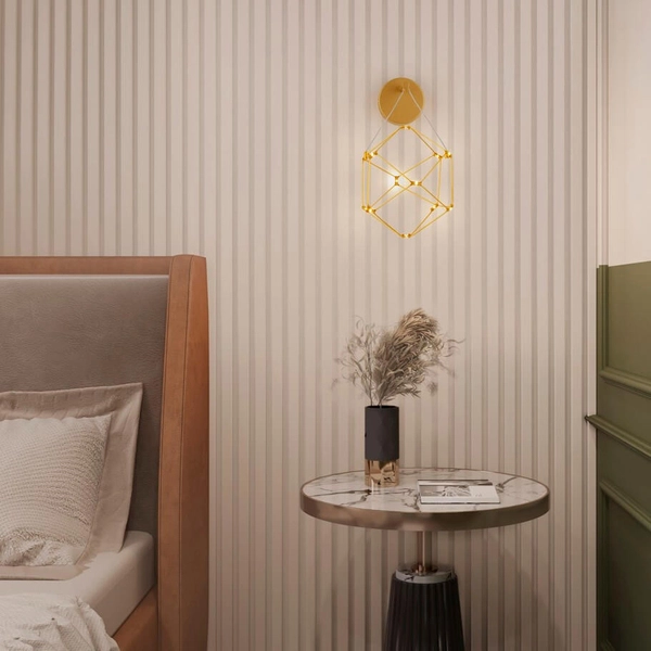 Przyścienna lampa ASIS LE44325 LED 6W 3000K geometryczna złoty