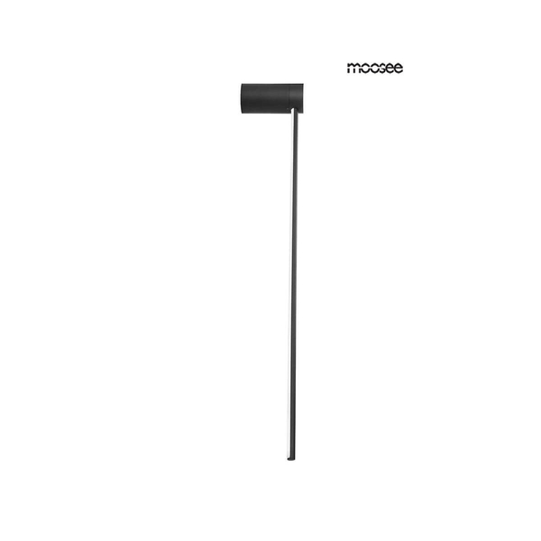 Minimalistyczna lampa ścienna Ombre listwa LED 8W czarna