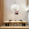 Lampa wisząca szyszka Prospettiva ABR-LW-PRO-70-B do salonu biała