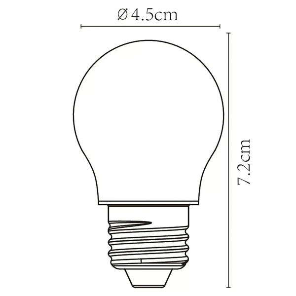 Klasyczna żarówka LED 49021/04/60 E27 4W 2700K 360lm szklana przezroczysta