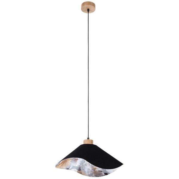 Lampa wisząca HATTU FLORAL 1614819174 kopułowa zwis hampton czarny