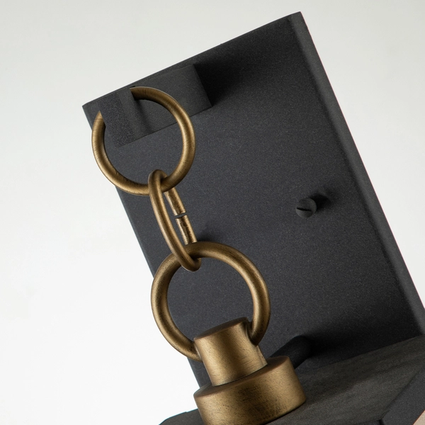 Latarnia naścienna QN-LAHDEN2-M-WZC do ogrodu czarna