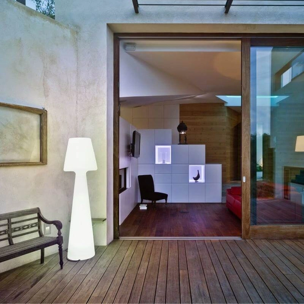 Podłogowa lampa tarasowa Lola LUMLL165OFNW King Home IP65 nowoczesny biały