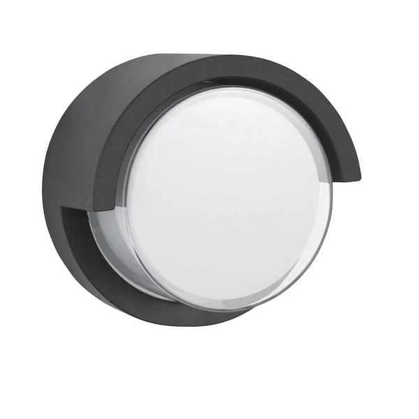 Ścienna lampa na elewację PETIONVILLE szara LE71554 1xLED 12W 3000K IP65 ogrodowa