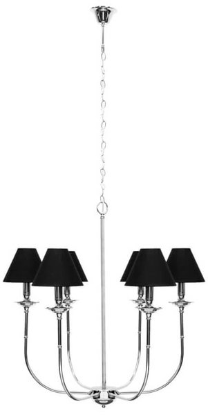 Lampa wisząca Glamour LP-979/6P żyrandol na łańcuchu czarny