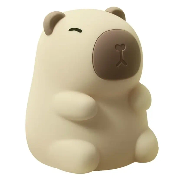 Akumulatorowa lampka nocna Kapibara ML2302 LED 0,45W 3000K RGB brązowy