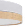 Sufitowa lampa Paglia 4764 TK Lighting do jadalni okrągła biała