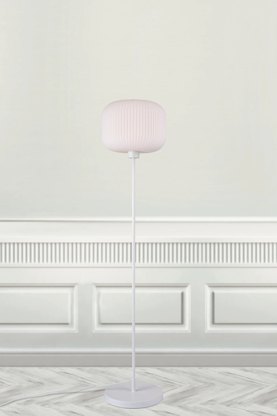 Lampa podłogowa Milford 48924001 Nordlux do jadalni biała