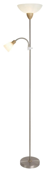 Podłogowa lampa retro Diana 5739 do pokoju chrom satyna