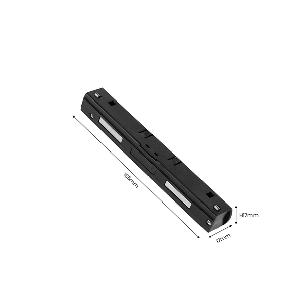 Łącznik prosty Magnetic Track ML6634 do szyny magnetycznej czarny