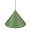 Metalowa lampa wisząca CONO 10888 stożkowa zielony