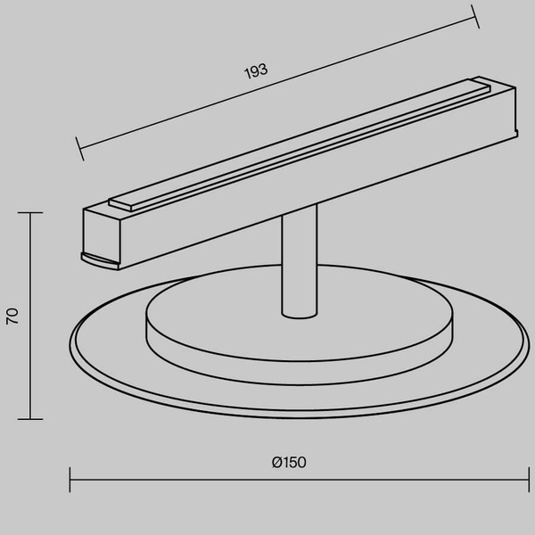 Magnetyczna sufitowa lampa Relax TR107-2-5W3K-W LED 5W 3000K biała czarna