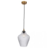 Nowoczesna lampa wisząca 19125 kryształowa do jadalni mosiądz