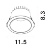 Lampa podtynkowa sufitowa ARAMIEL LE65119 LED 20W 3000K oczko białe