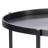 Okrągły stolik kawowy Moon DP-F80 titanium Moos Home metalowy tytan