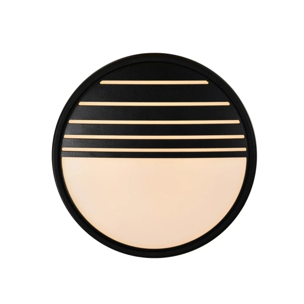 Okrągła lampa naścienna Oliver 2218261003 LED 9W 2700K IP54 czarna