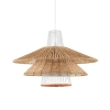 Sznurkowa wisząca lampa LOREZIA LE45373 boho do salonu brązowa