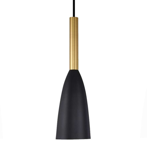 Hygge LAMPA wisząca SOLIN LP-181/3L BK/GD Light Prestige metalowa OPRAWA na listwie ZWIS kaskada czarna złota