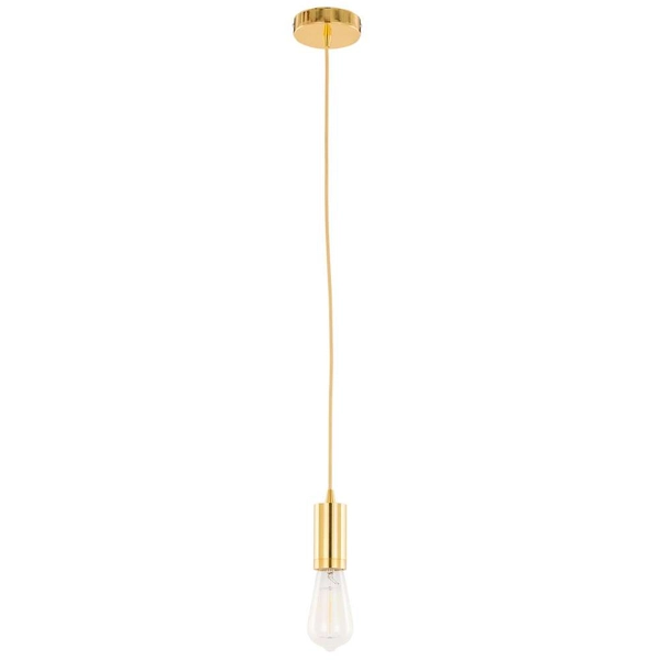 Kabel wiszący MODERNA DS-M-038 GOLD Italux metalowa OPRAWKA industrialny ZWIS przewód złoty