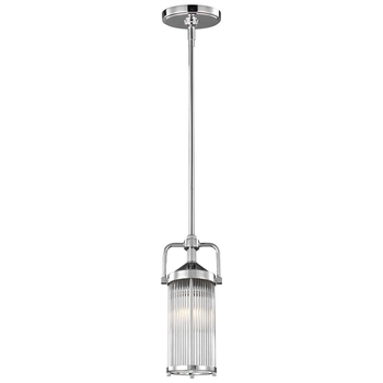 LAMPA sufitowa FE-PAULSON-MP Elstead FEISS metalowa OPRAWA plafon industrialny IP44 polerowany chrom przezroczysty