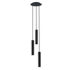 Nowoczesna lampa wisząca Baton 7856 kaskada do jadalni czarna