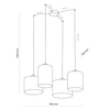 Zwisowa lampa ekologiczna Juta 6585 TK Lighting jutowa brązowa