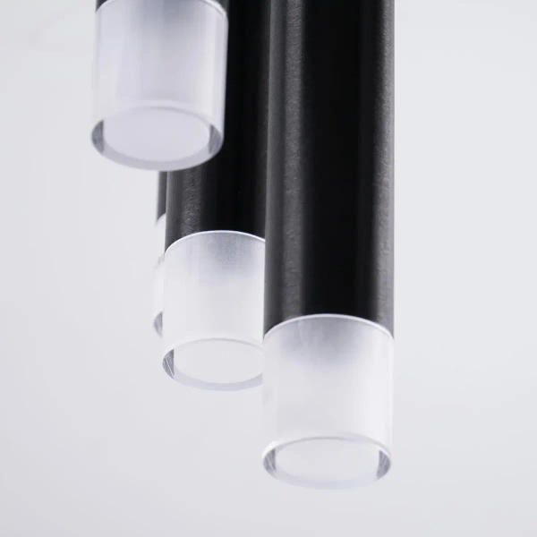 Sufitowa lampa do salonu Glam 326638 loftowa sople metalowa czarna