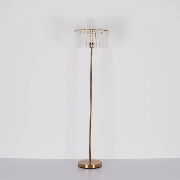 Podłogowa lampa do salonu GORLEY 15698SM glamour złota