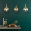 Wisząca lampa nad stół Lycia LYC0335 do kuchni szklane kule złoty