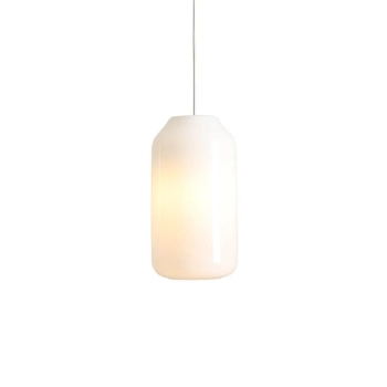 Lampa wisząca kremowa FLASK 1xE27 kuchenna szklana 8500G20_M
