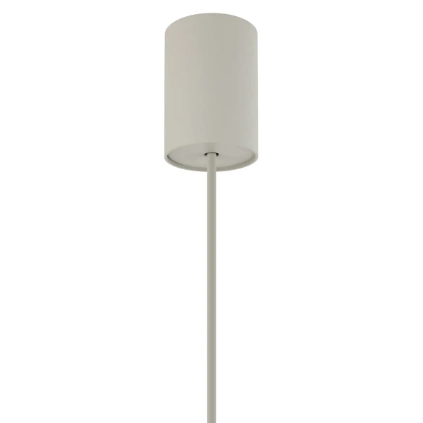 Tkaninowa lampa wisząca CEDRO 11665 z abażurem beżowa
