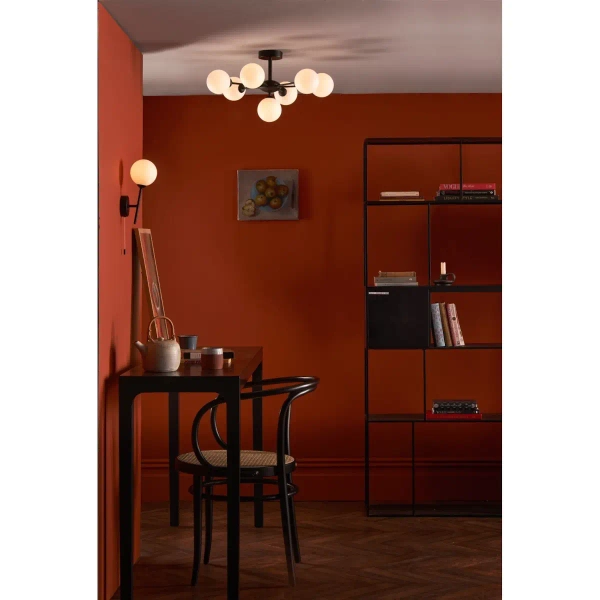 Okrągła lampa sufitowa Cohen COH3422-02 do jadalni czarna