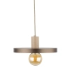 Wisząca lampa nad stół Sila 10757 dysk metalowy brązowy