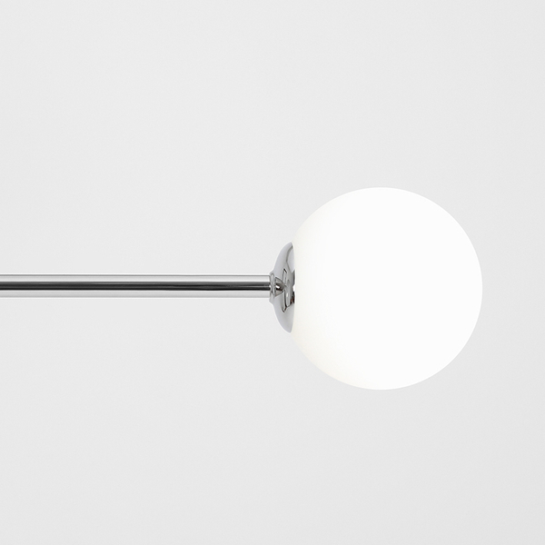 Lampa wisząca Pure 1064H4 Aldex 2-punktowe kule balls do jadalni chrom