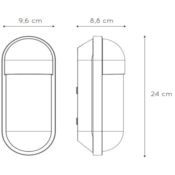 Zewnętrzny kinkiet ścienny CAPSULE 29897/01/31 Lucide IP54 ściemniana biała