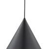 Nowoczesna lampa wisząca CONO 10057 do salonu stożek czarny