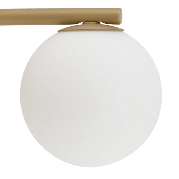 Loftowa LAMPA ścienna GAMA 33335 Sigma szklana kula kinkiet do sypialni złoty biały