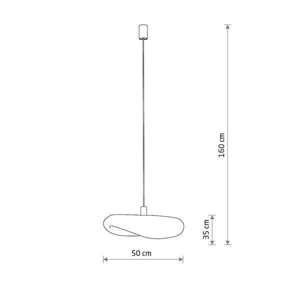 Pojedyncza lampa zwisająca Havana 11395 Nowodvorski japandi naturalna