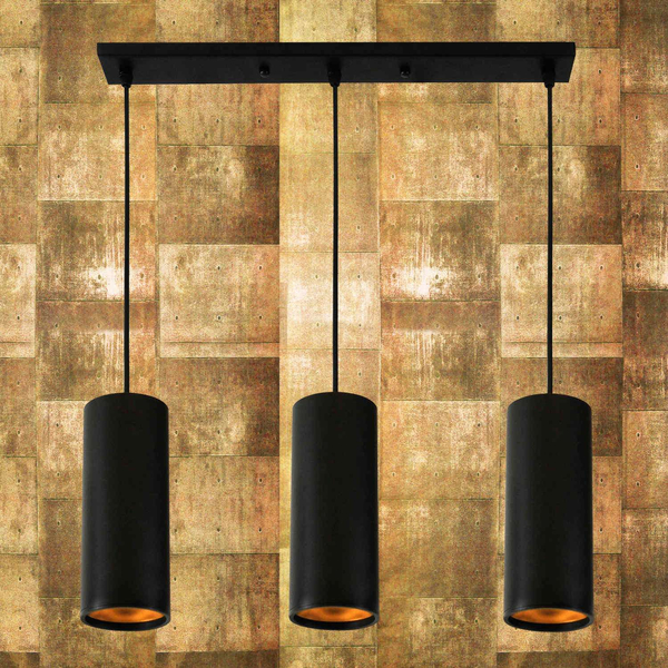 LAMPA wisząca LATI 307583 Polux metalowa OPRAWA listwa ZWIS tuby czarne