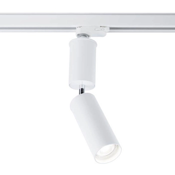 Reflektorowa LAMPA sufitowa SHIMA 7697 Shilo metalowa OPRAWA tuba do 3-fazowego systemu szynowego biała