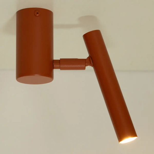 Minimalistyczna lampa sufitowa Sopel 41467 ruchoma tubka ceglana