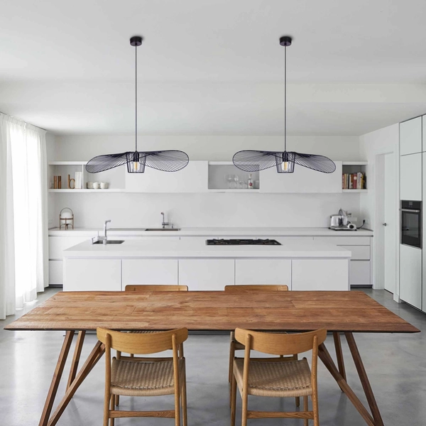 Lampa wisząca Kapelusz KP-21 Mini nad stół druciany czarny